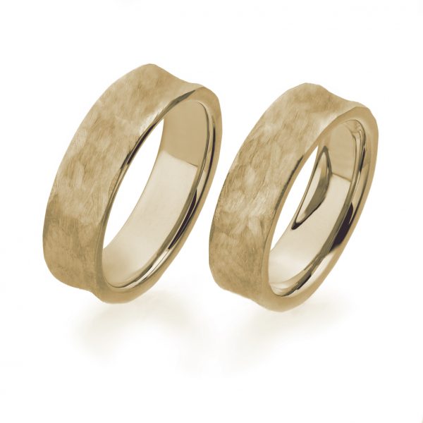 Vielsesringe Shimmering 14 kt guld.